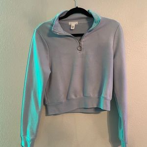 Baby Blue Chropped Sweater